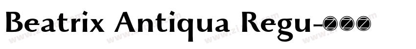 Beatrix Antiqua Regu字体转换
